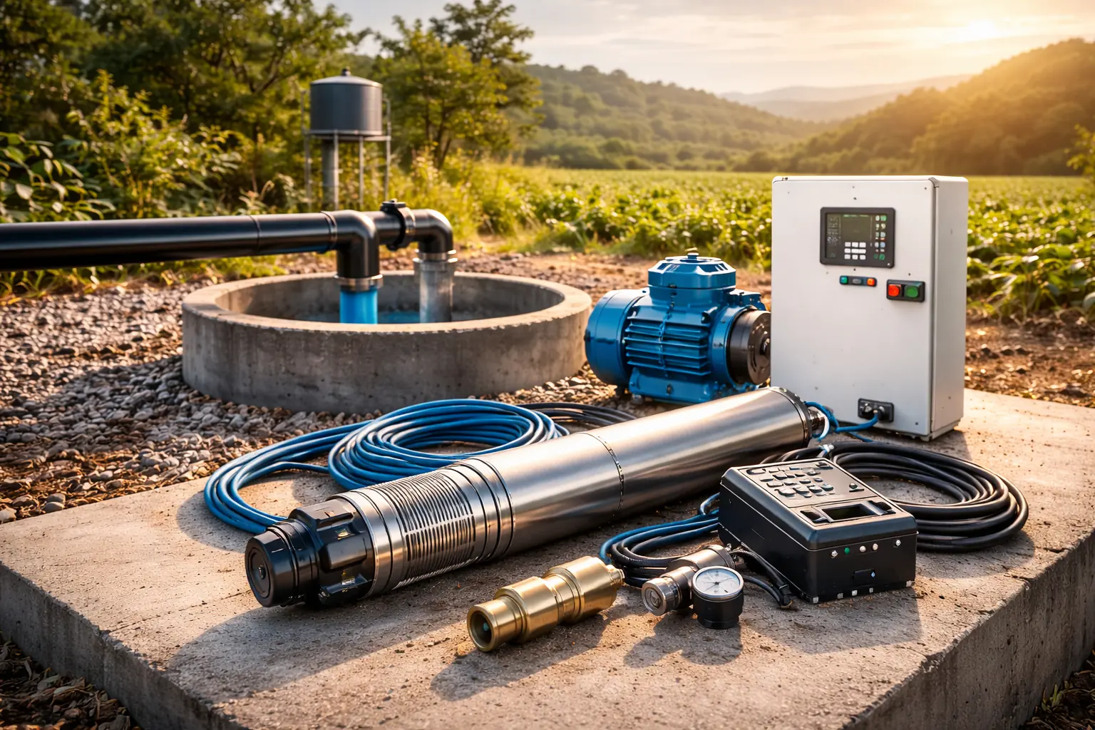 Soluções para poços artesianos - bombas submersas e painéis de controle - Comercial JR Castelo ES