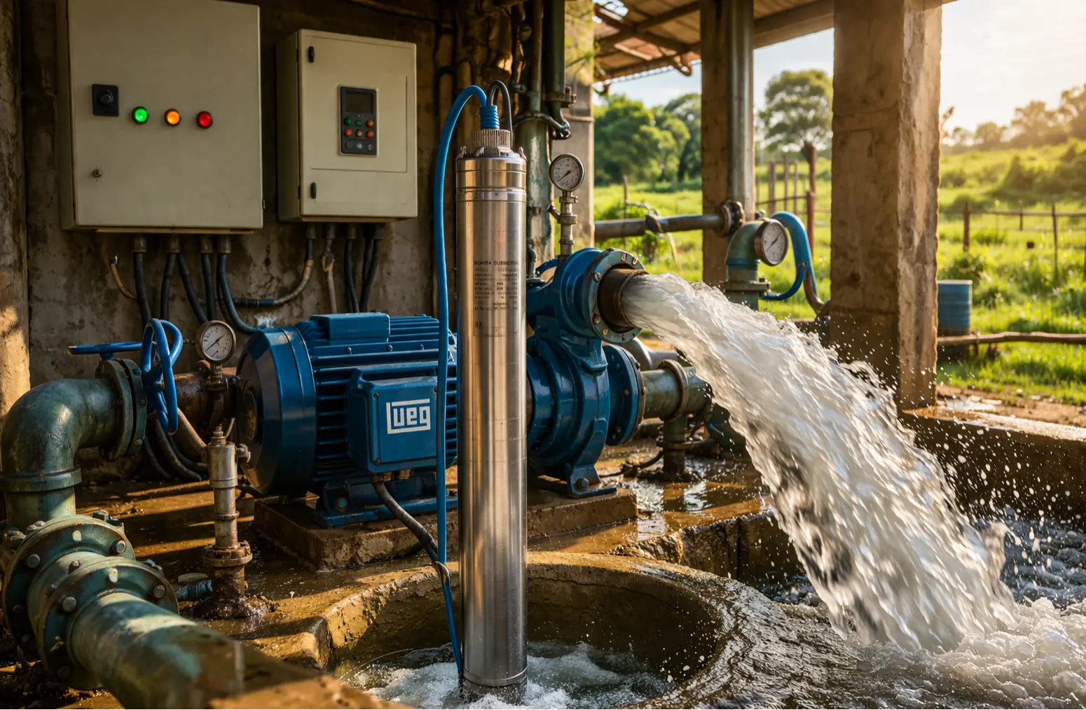 Bombas centrífugas e motores elétricos para irrigação e abastecimento - Comercial JR Castelo ES